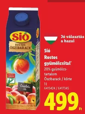 Rostos gyümölcsital