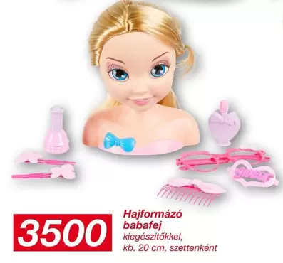 Hajformázó babafej