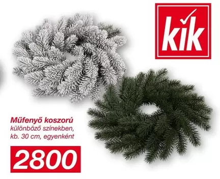 Műfenyő koszorú