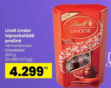 Lindor tejcsokoládé praliné