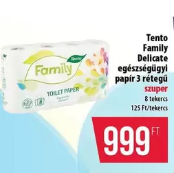 Family Delicate egészségügyi papír 3 rétegű