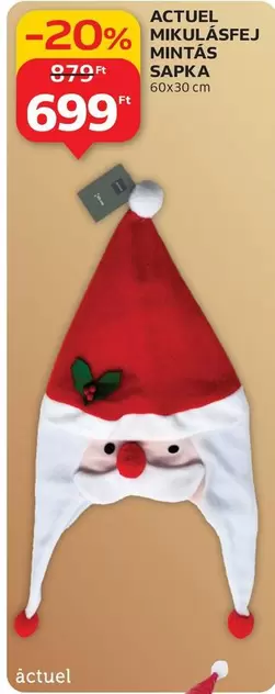 MIKULÁSFEJ MINTÁS SAPKA