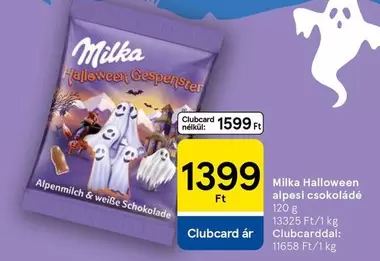 Halloween alpesi csokoládé