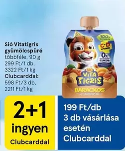 Vitatigris gyümölcspüré