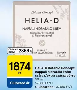 nappali hidratáló krém száraz/extra száraz bőrre