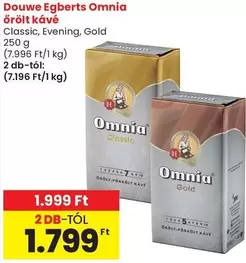 őrölt kávé Classic, Evening, Gold