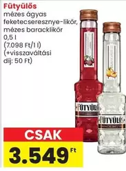 mézes ágyas feketecseresznye-likör, mézes baracklikör