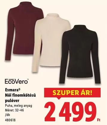Női finomkötésű pulóver