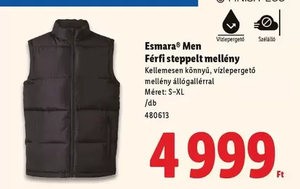Férfi steppelt mellény