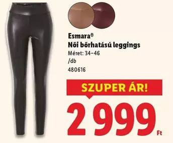Női bőrhatású leggings
