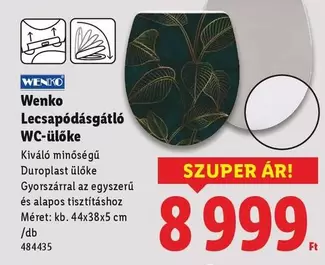 Lecsapódásgátló WC-ülőke