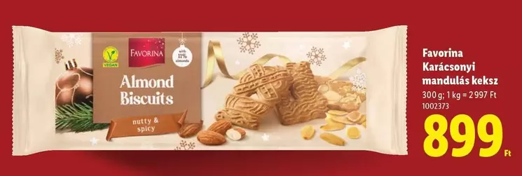 Karácsonyi mandulás keksz