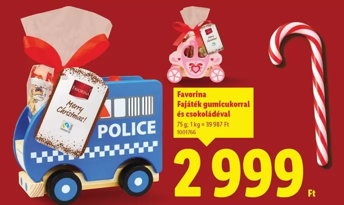 Faverina Fajáték gumicukorral és csokoládéval