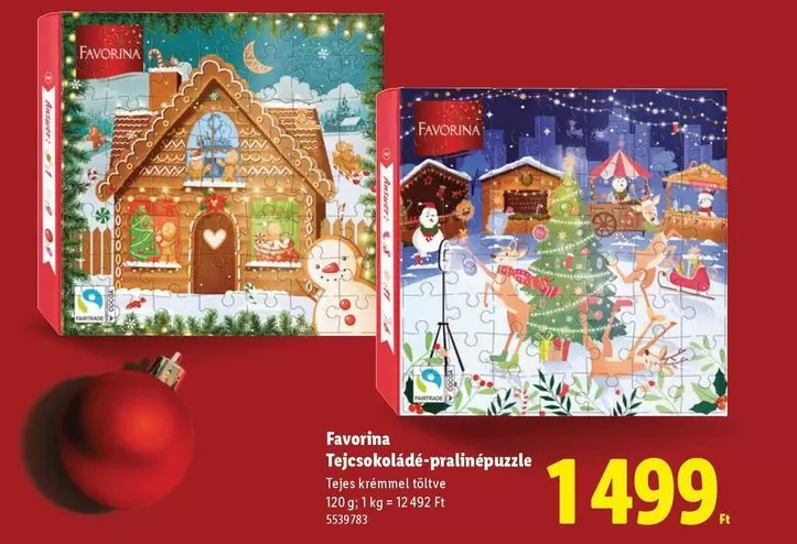 Tejcsokoládé-pralinépuzzle