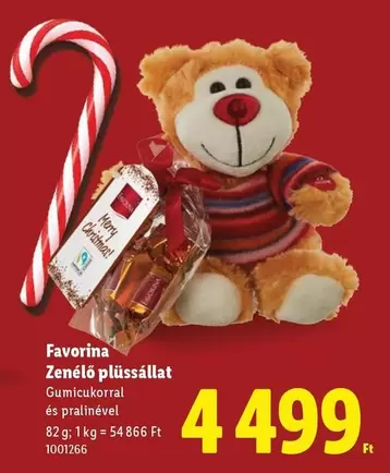 Zenélő plüssállat