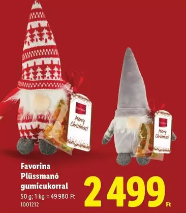 Plüssmanó gumicukorral