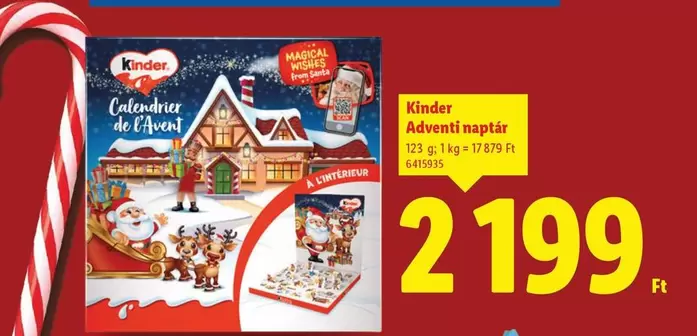 Kinder - Adventi naptár