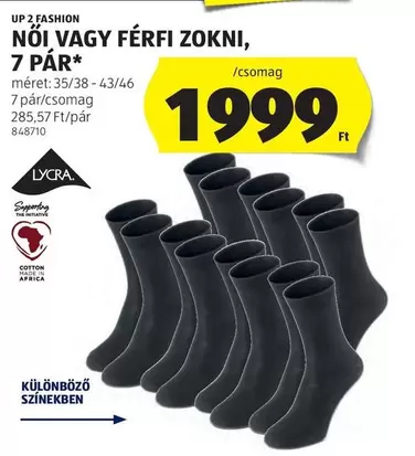 Up - NŐI VAGY FÉRFI ZOKNI, 7 PÁR*