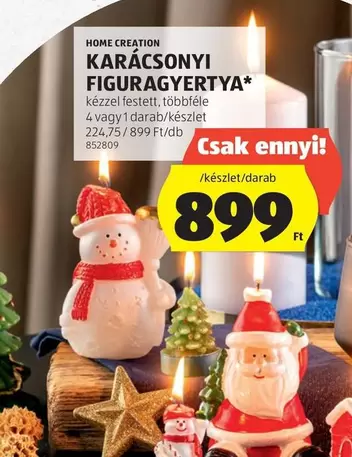 KARÁCSONYI FIGURAGYERTYA