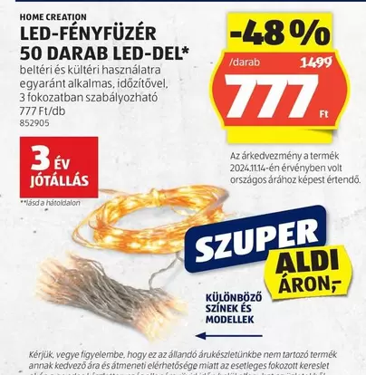 Volt - LED-FÉNYFÜZÉR 50 DARAB LED-DEL
