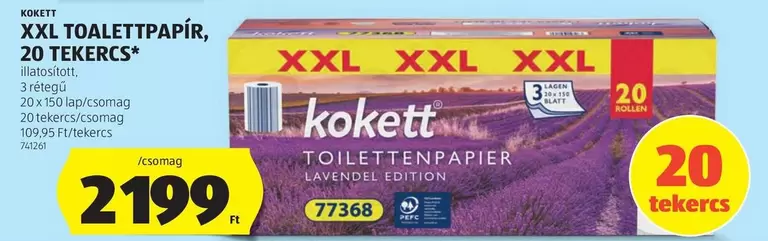Xxl - TOALETTPAPÍR, 20 TEKERCS
