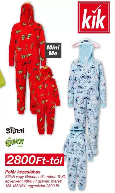 Stitch - Polár kezeslábas