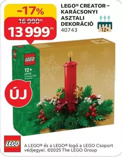 Lego - KARÁCSONYI ASZTALI DEKORÁCIÓ 40743