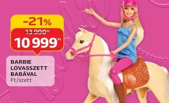 Barbie - LOVASSZETT BABÁVAL