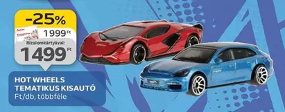 Hot Wheels - TEMATIKUS KISAUTÓ