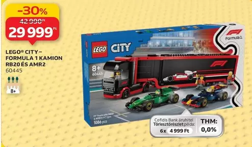 Lego - FORMULA 1 KAMION RB20 ÉS AMR2 60445