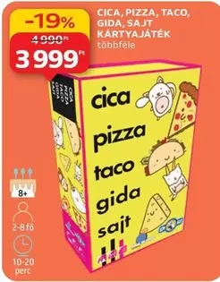 Cica - CICA, PIZZA, TACO, GIDA, SAJT KÄRTYAJÁTÉK