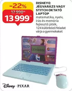 Disney - JÉGVARÁZS VAGY STITCH OKTATÓ LAPTOP