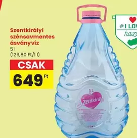 szénsavmentes ásványvíz