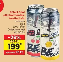Cool alkoholmentes, ízesített sör