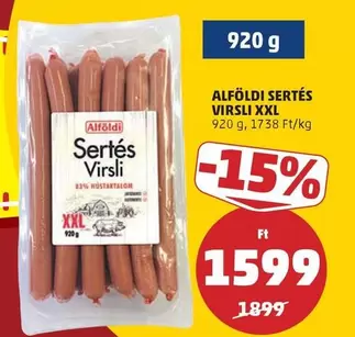 Xxl - SERTÉS VIRSLI XXL