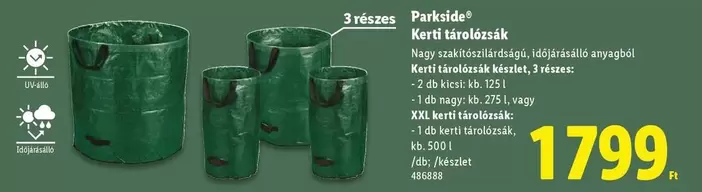 Xxl - Kerti tárolózsák