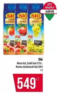 Alma ital, Szőlő ital, Rostos őszibarack ital