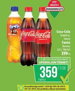 Coca Cola - Coca-Cola, Cherry, Fanta Narancs