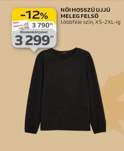 NŐI HOSSZÚ UJJÚ MELEG FELSŐ