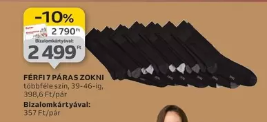 FÉRFI 7 PÁRAS ZOKNI