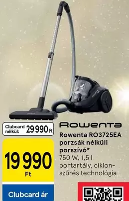 RO3725EA porzsák nélküli porszívó