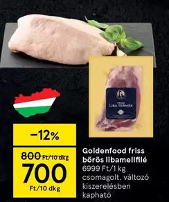 friss bőrös libamellfilé