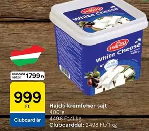 krémfehér sajt