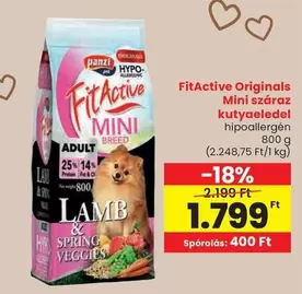 Mini száraz kutyaeledel hipoallergén