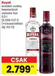 eredeti vodka, feketeribizli szeszes ital