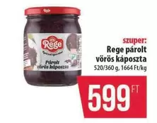 Párolt vörös káposzta