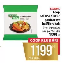GYORSAN KÉSZ panírozott halfilérudak