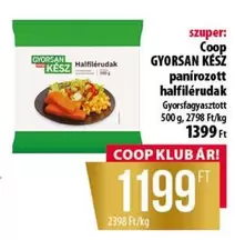 GYORSAN KÉSZ panírozott halfilérudak