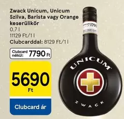 Unicum, Unicum Szilva, Barista vagy Orange