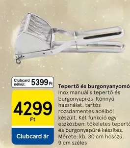 Tepertő és burgonyanyomó